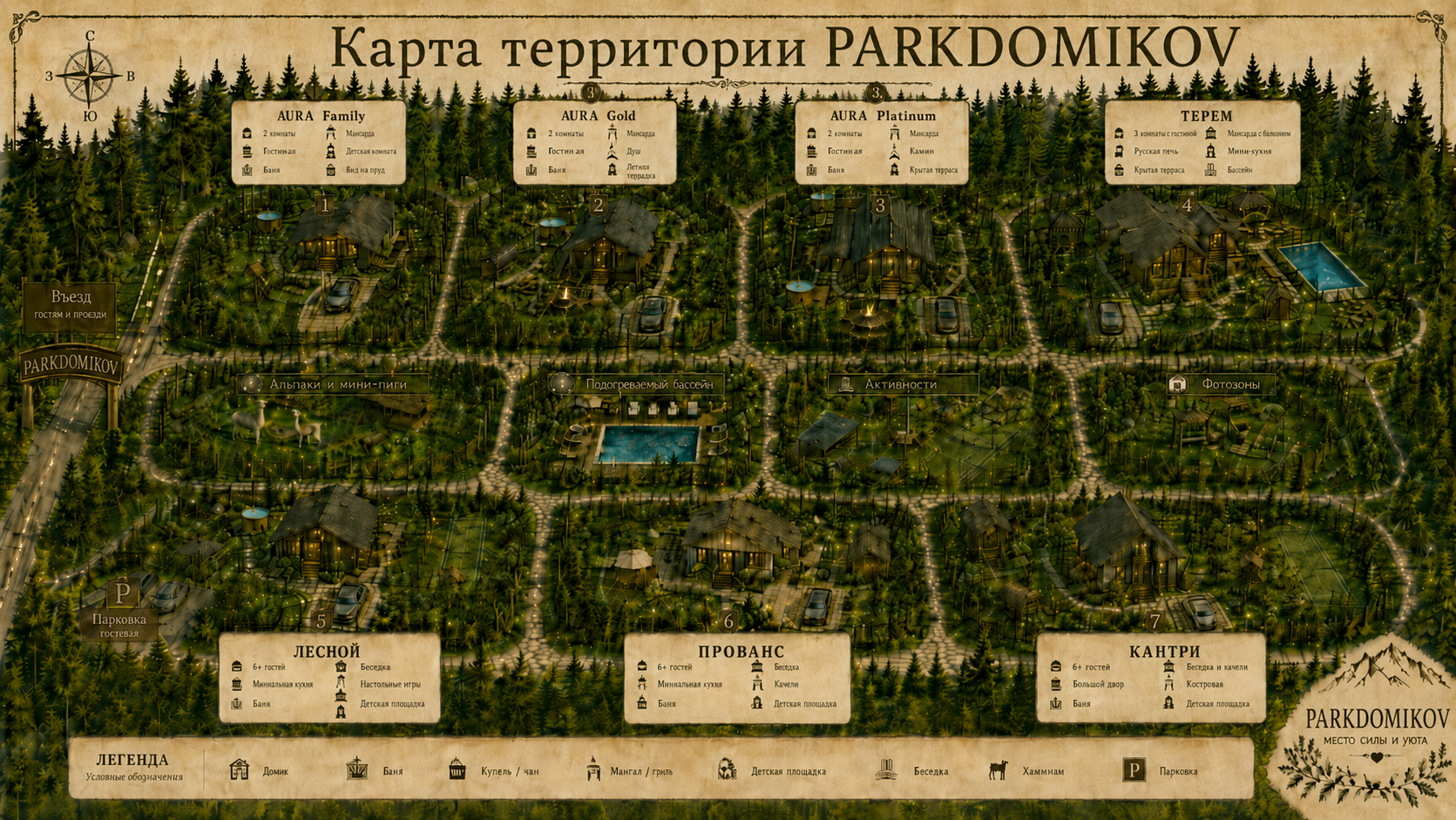 Карта территории комплекса